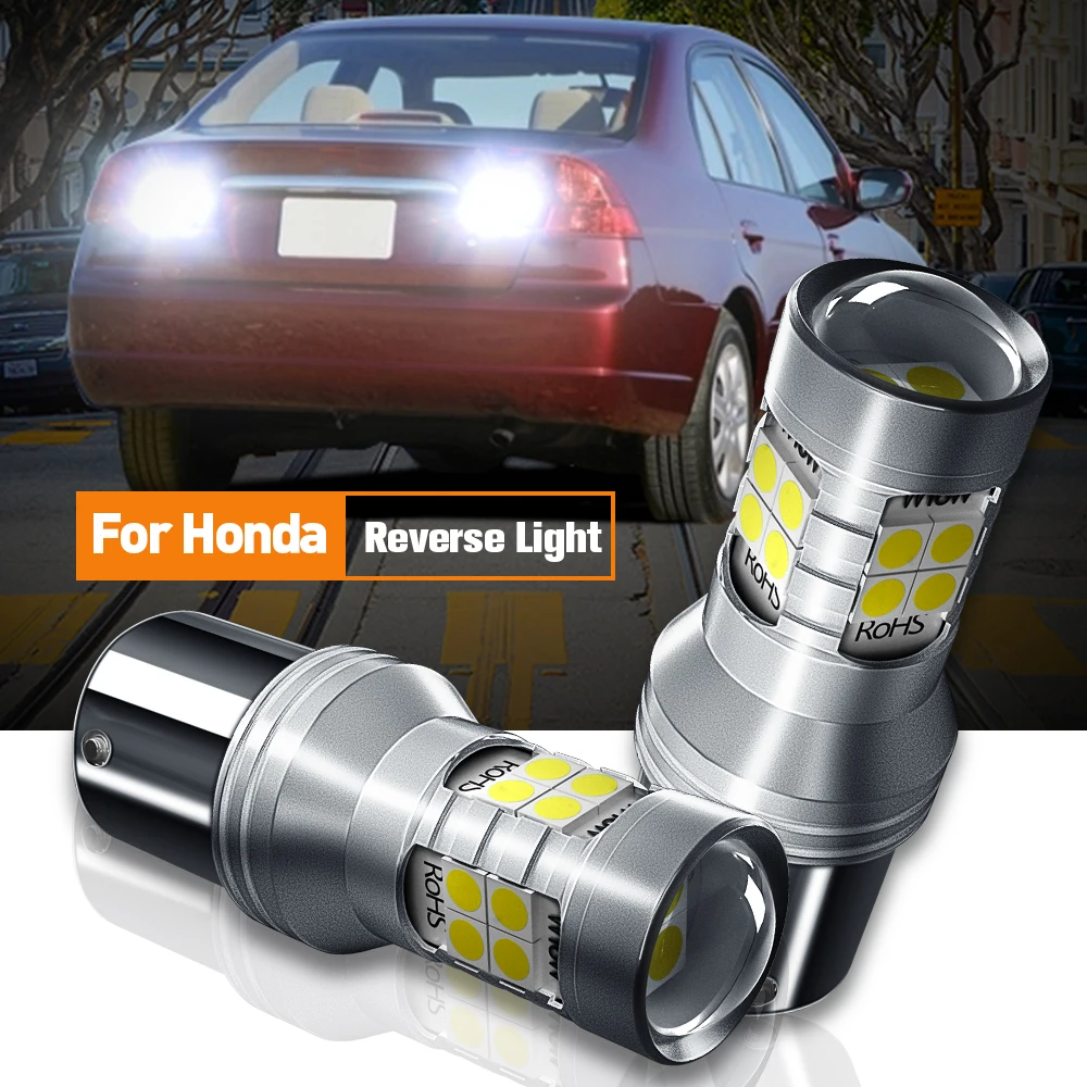 2 шт. светодиодная лампа заднего хода P21W BA15S 7506 1156 Canbus без ошибок для Honda Accord 7 1998-2003