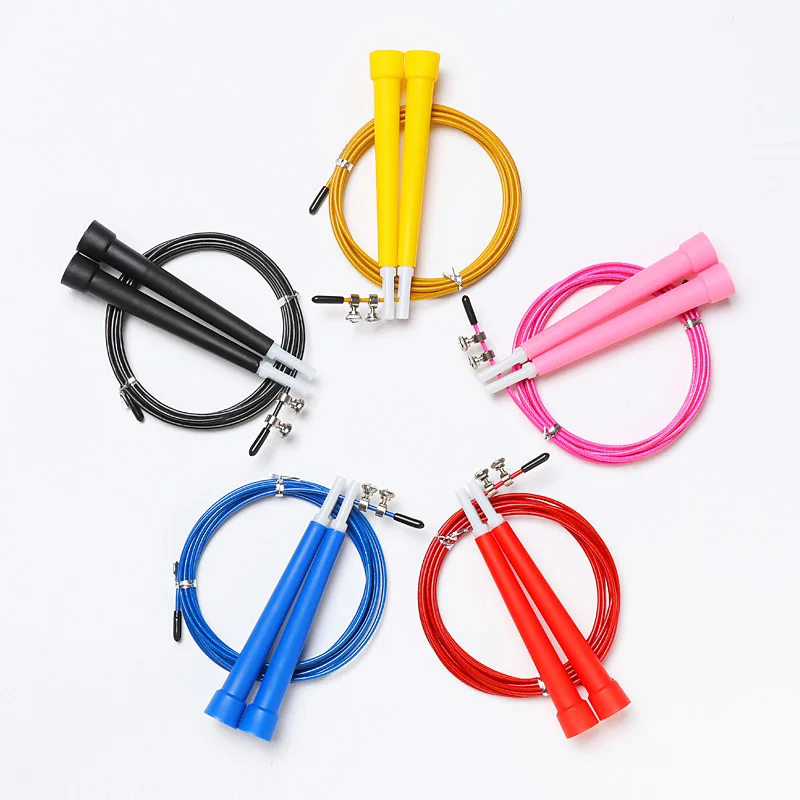

New Jump Rope Steel Wire Skipping Skip Adjustable Crossfit Fitness Equipment Exercise Workout 2.8 Meters Speed Training Home Fit