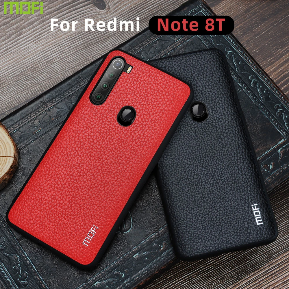 Чехол для Xiaomi Redmi Note 8T чехол Mofi Note8T кожаный Защитная перчатка в деловом стиле 8 Pro