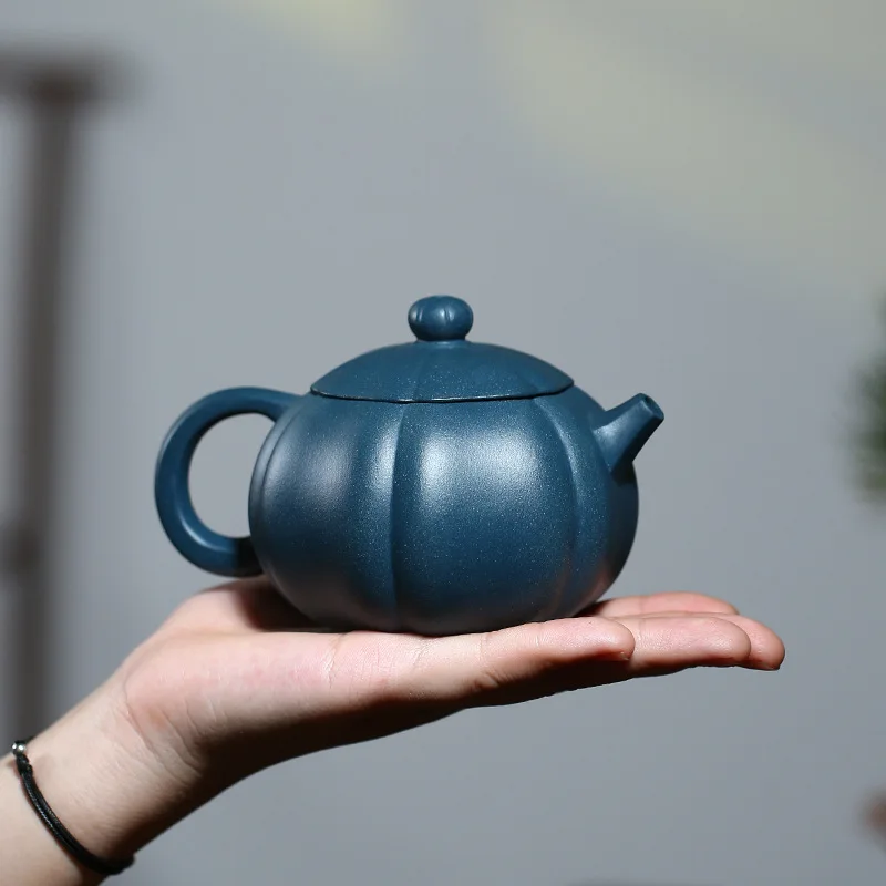 Classic collection value Yixing original mine azure clay master handmade purple sand teapot