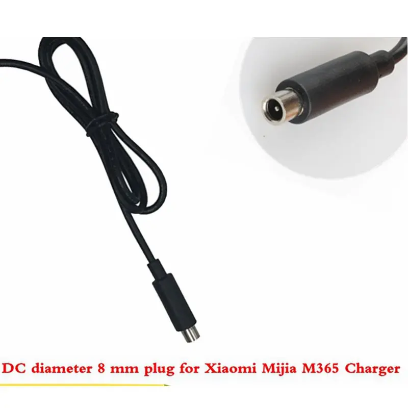 

100pcs 42V 2A DC 8mm Charger Output Line Mijia M365 Electric Scooter Charger Accessories