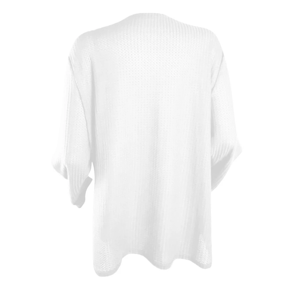 JAYCOSIN Chiffon Blouse Womens Casual Long Sleeve Autumn Knot Waffle Knit Tunic Blouse Cute Shirts Tops Winner Girl Lady 729