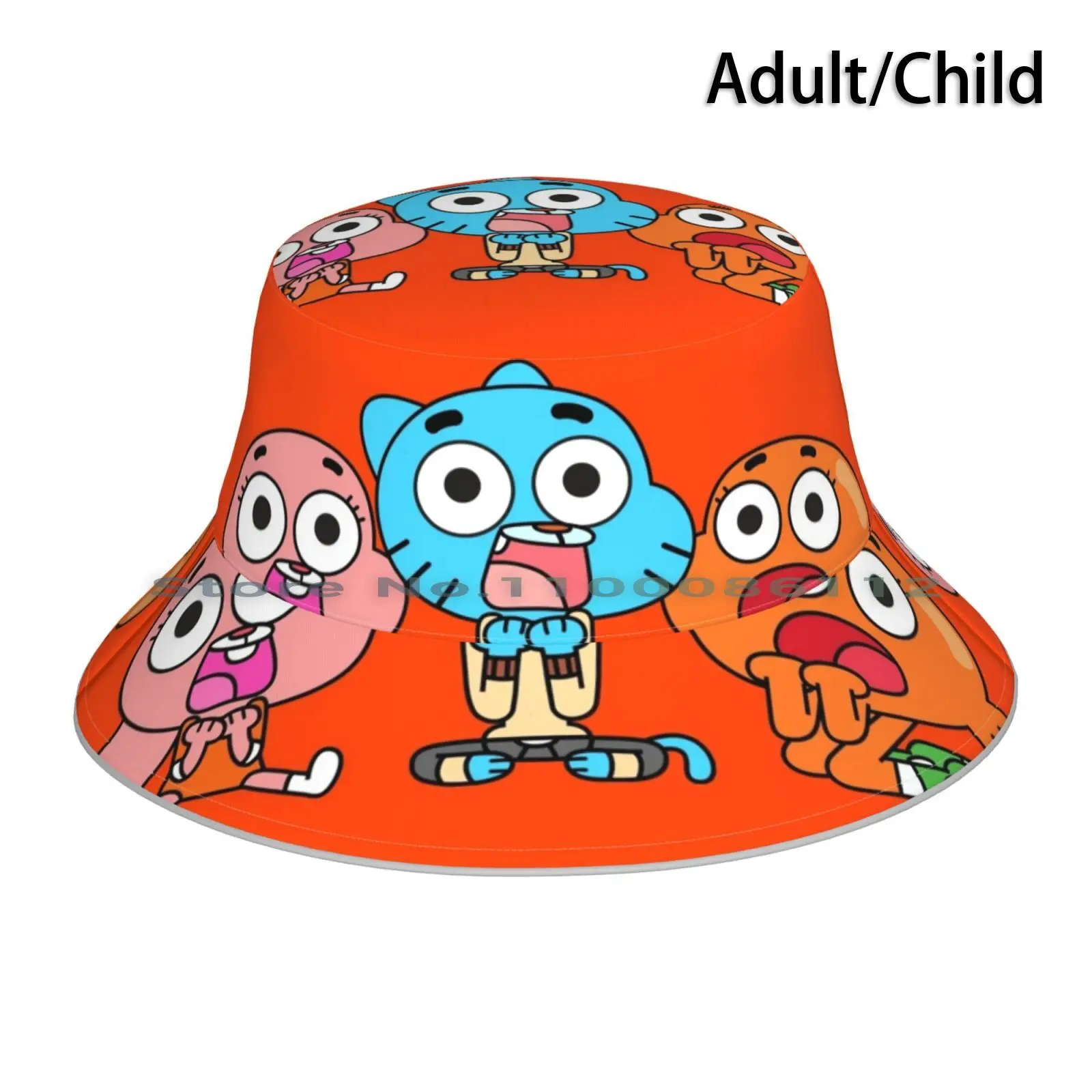 Gumball Darwin Anais Cappello Da Pescatore Berretto Da Sole Gumball Watterson Darwin Watterson Anais Watterson The Kawaii Cartoon Blue Cat