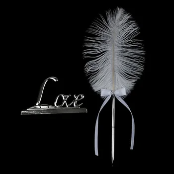 

Ball Pen Ballpoint Feather ABS Gifts Wedding Writing Tool Vintage Retro Signature Stationery Creative