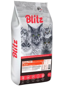 

BLITZ BLITZ ADULT CAT POULTRY for adult cats with a bird