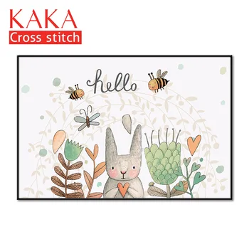 

Cross stitch kits,Embroidery needlework sets with printed pattern,11CT-canvas for Home Decor Painting,Cartoon Full NCKC011