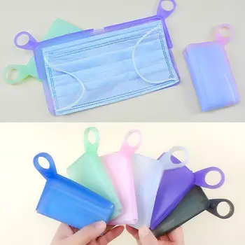 

1pcs Boxes Masks Save Silicone Mask Temporary Storage Waterproof Box Masks To Boxes Masks Holder Clip Portable Store Save F A5N0