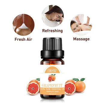 

Elite99 10ml Grapefruit Essential Oil for Aromatherapy Diffusers Air Freshening Essential Oils Refreshing Skin Care Massage Oil