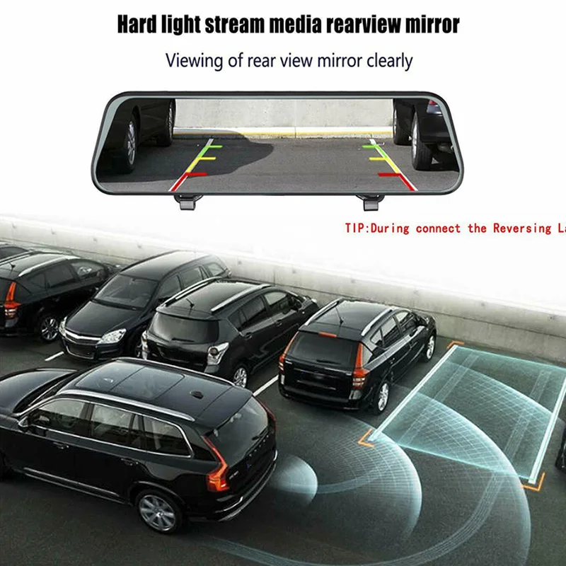 

10Inch HD LCD Dual Lens Car DVR 1080P Video Camera Recorder Night Vision Dash Cam V6