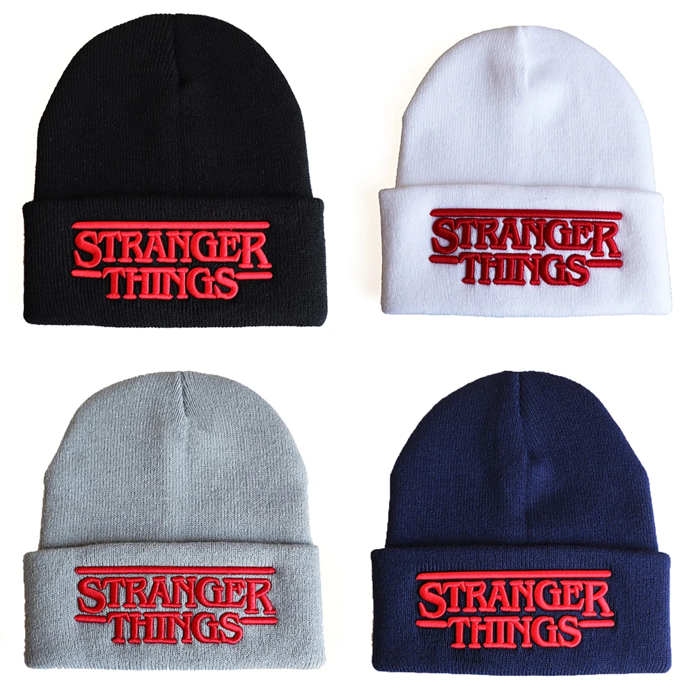 

Friends Don'T Lie Cosplay Cap Stranger Things Embroidery Beanie Hat Knitted Warm Winter Hats Solid Hip-Hop Ski Beanies Bonnet