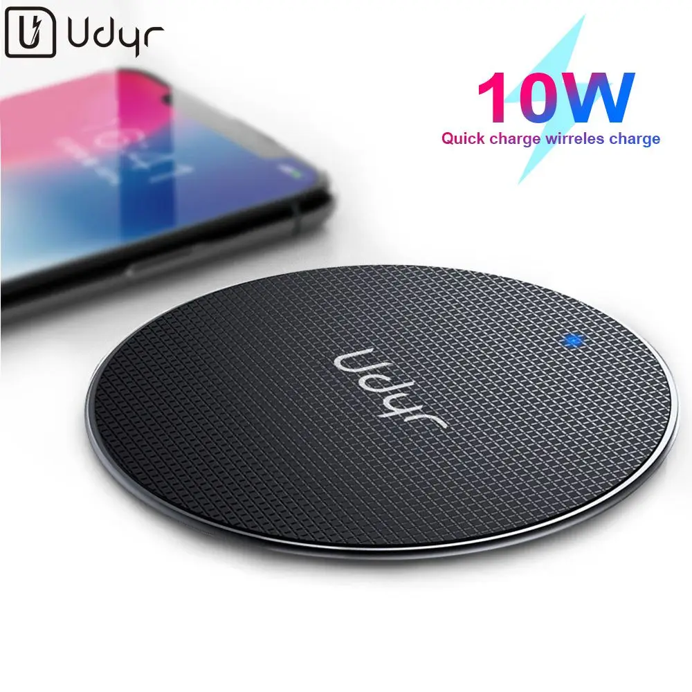

Udyr Wireless Charger for iPhone Xs Max X 8 Plus 10W Fast Wireless Charging Pad for Samsung Note 9 Note 8 S10 Plus Xiaomi mi 9
