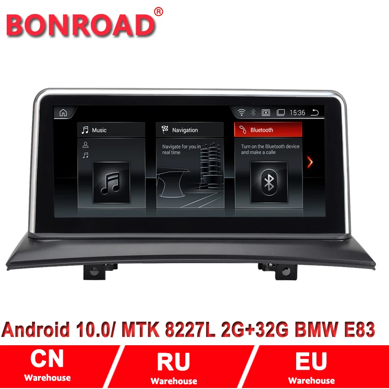 Bonroad 10 25 &quotAndroid 0 4 ядра 2G + 32G Автомобильный мультимедийный видео плеер для X3 E83 2004