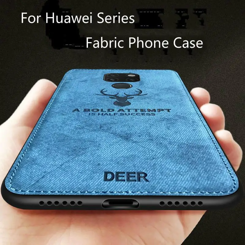 

Soft Cloth Phone Case For Huawei 9X Mate30 Pro Mate20 P20 P30 Lite Honor 20 Pro Case Honor 10i 20i Nova 5Pro TPU Back Cover