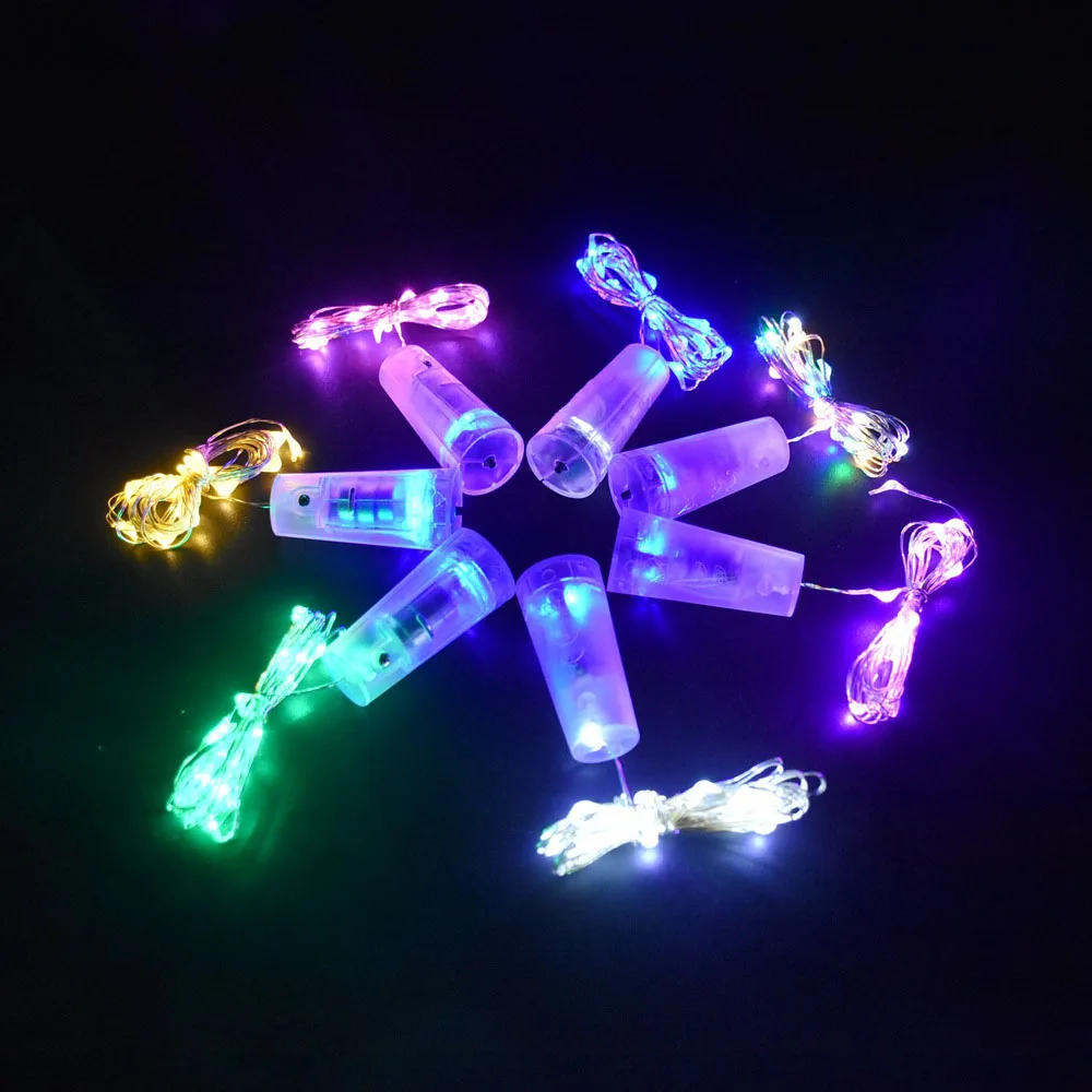 Bottle Lights 5 шт. 20 светодиодов инструмент для установки пробок в бутылки гирлянды для рождества Хэллоуина Свадебные вечерние медные провода сказочные мини-стринги - Испускаемый цвет: Bottle Lights