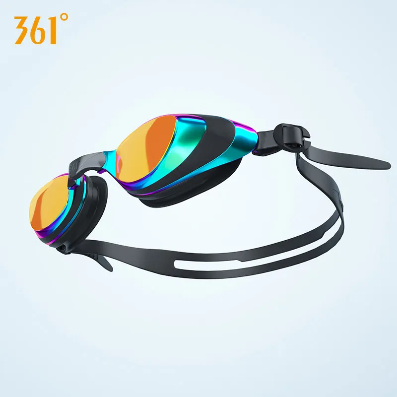 Gafas de natación graduadas con espejo para hombre y mujer, lentes de natación para piscina, antiniebla, impermeables, gafas rosas, 361
