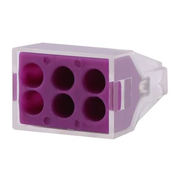 

50Pcs Universal Cable Wire 773-106 Type Fast Home Compact Wire Connection Plug-In Terminal Block