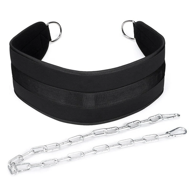 Fitness Equipments Dip Belt Weight Lifting Gym Body Waist Strength Training Power Building Dipping Chain Pull Up | Спорт и