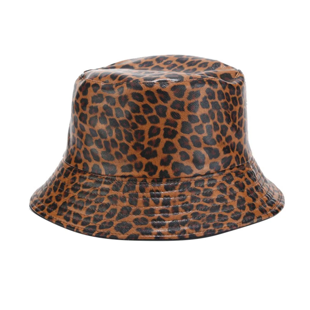 Унисекс взрослая шляпа для женщин и мужчин, винтажная леопардовая Рыбацкая Солнцезащитная уличная Кепка, модная, для отдыха, индивидуальная, новая, теплая, на каждый день