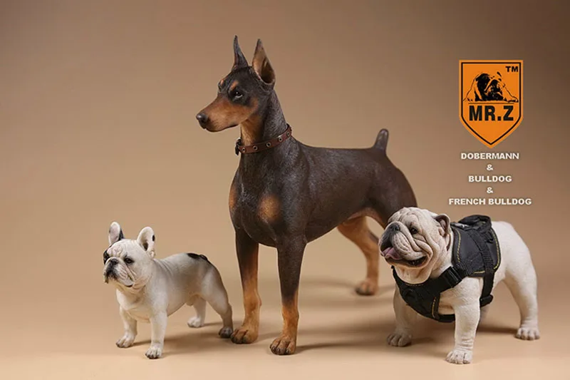 1/6 Scale Simulation Animal police dog Doberman Pet Model Kids Toys adult Gift 12&quot Action Figure Scene Car Decoration | Игрушки и