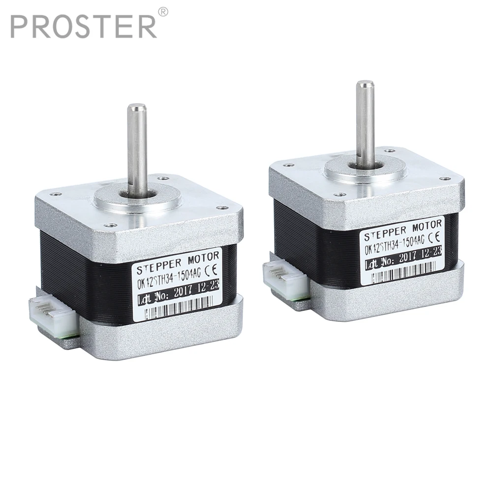 Proster 2 шт. шаговый двигатель для 0K12STH34-1504AC удерживающий крутящий момент 16-56Ncm для DIY принтера робота 42x42 мм