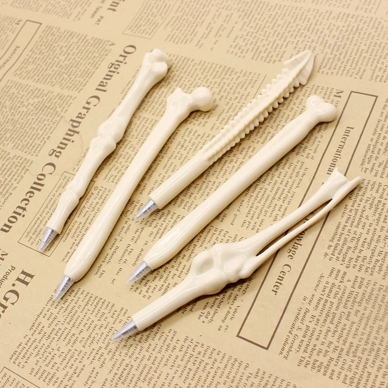 

100 Pcs Wholesale Bone Pen Ball Pens Toy Ballpoint Pen Stationery School Supplies Office Accessories Style