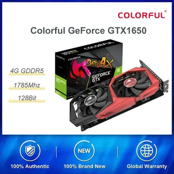 

Colorful GeForce GTX1650 4G 128 Bit Discrete Graphics Turing Desktop Computer Game GTA5/CSGO GDDR5 Architecture High Performance