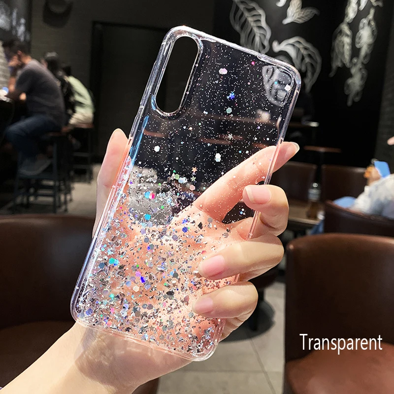 Чехол с блестками для Xiaomi Mi A3 A2 8 9 Lite SE 9T CC9 Note 10 Pro Redmi 8T 5 6 7 6A 6|Бамперы| |