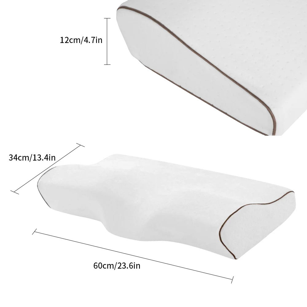 30x60cm Ортопедическая подушка с эффектом памяти, подушка для путешествий, подушка для шеи, массажер для отскока, шейный массажер, забота о здоровье, улучшение мягкого сна - Цвет: 30x60cm