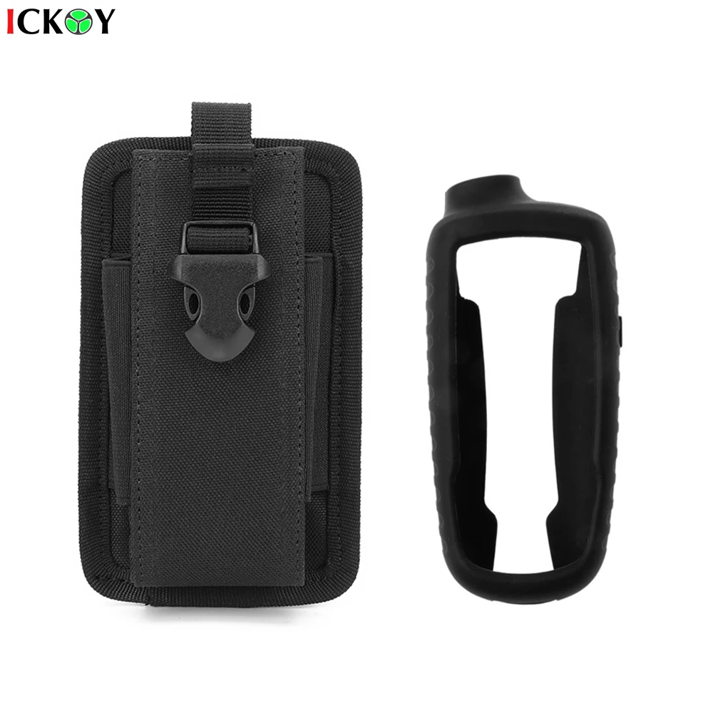 

Silicone Case + Military Tactical Pouch Portable Case Bag for Handheld GPS Garmin GPSMAP 62 64 65 64ST 65SR 64S 62S 62ST