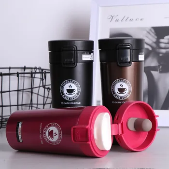 

DIDIHOU 380ml Portable Travel Coffee Mug Vacuum Flask Thermo Water Bottle Car Mug Thermocup Stainless Steel Thermos Tumbler Cup