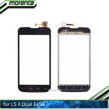 

4.0'' E455 Touch Panal for LG L5 II Dual E455 Touch Screen Digitizer Sensor Front Glass Lens Panel Black White Replacement