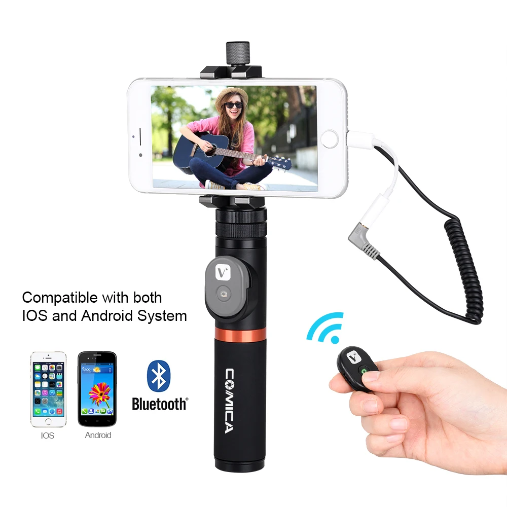 

Comica CVM-WS50(A) 6 Channels Smartphone Wireless Lavalier Lapel Microphone System for iPhone Samsung Huawei Phones/DSLR Cameras