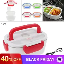 12V 1.5L сплит-тип портативный подогреватель пищи с подогревом Электрический Ланч-бокс с ложкой/12 V зарядная линия для автомобиля