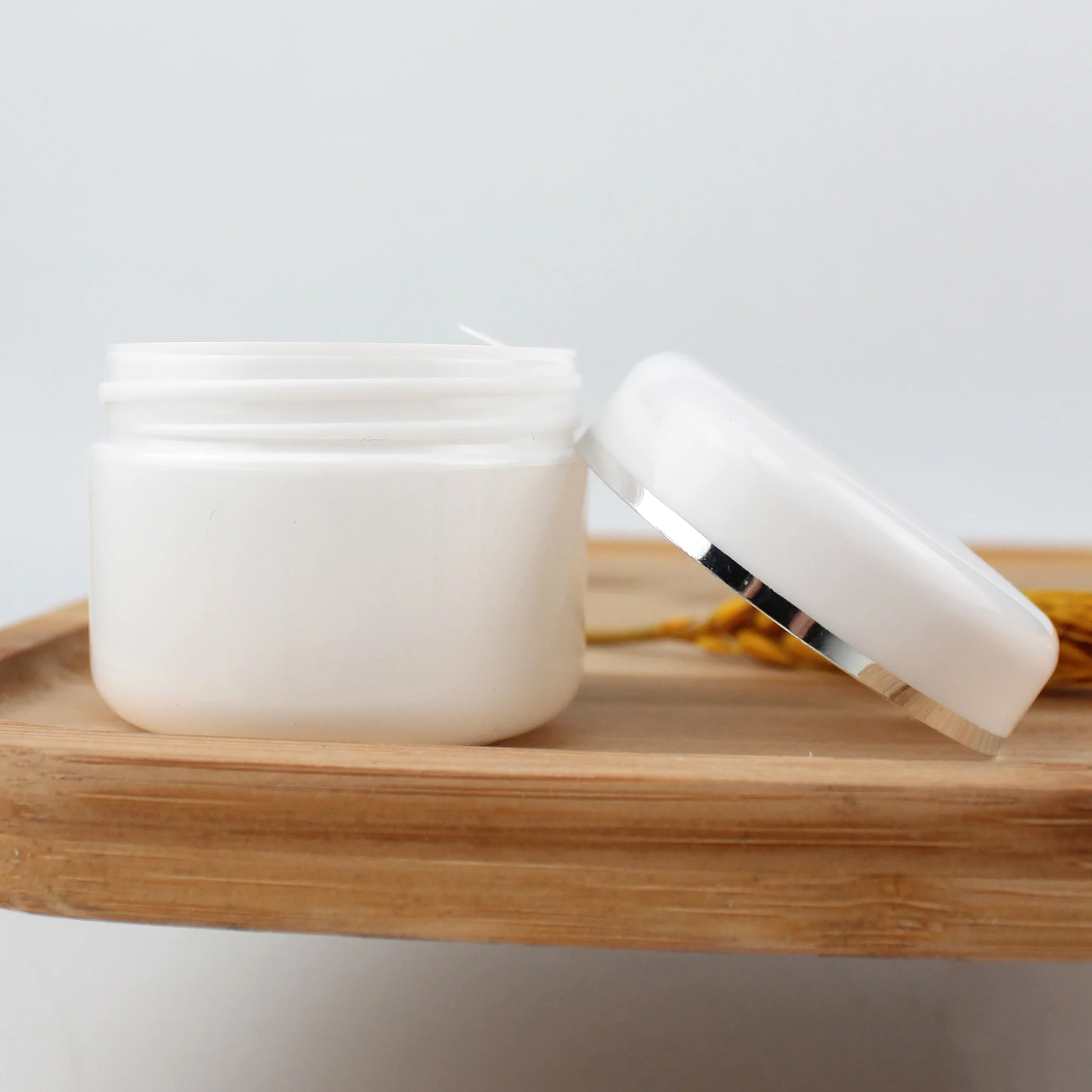 30Pcs/Pack 20g 30g 50g Cream Jar White Plastic Makeup Container Sample Cosmetics Box Empty Makeup Jar Pot Refillable Bottles 4