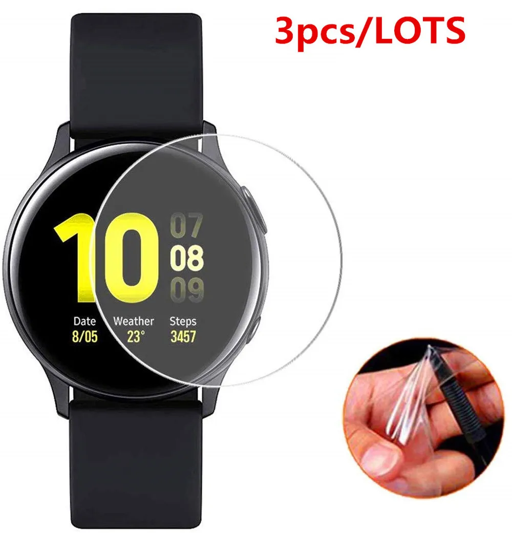 3 шт. ультратонкая Защитная пленка для экрана Samsung Galaxy Watch Active 1 2 40 мм 44 |