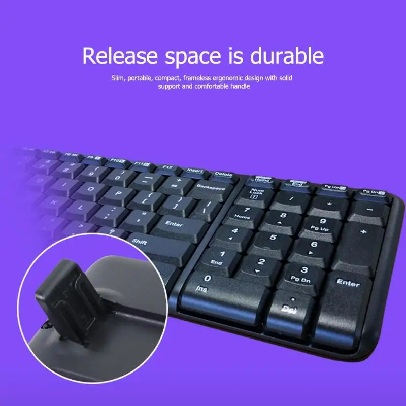 Комплект беспроводной клавиатуры и мыши logitech MK220, 104 клавиш, беспроводная клавиатура, 1000 точек/дюйм, мышь, usb-приемник, набор подключи и работай для работы