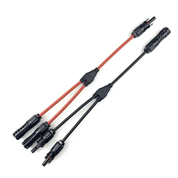 

1Pair/lot TUV Waterproof high quality Solar Photovoltaic Panel Adaptor Cable Connector 1500V Y TYPE Connector