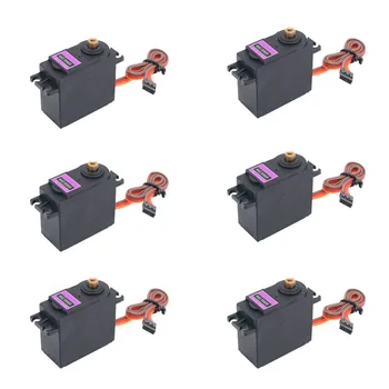 

6 Pcs MG996R Set Gear Servo Motor Big Torque For RC Helicopter Car Accessories Robot kids toys juguetes brinquedo игрушки New
