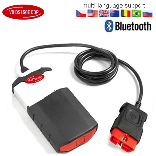 VD TCS CDP Pro plus для delphis VD ds150e cdp автомобилей грузовиков obd2 диагностические инструменты vdijk autocoms pro с полным набором 8 автомобильных кабелей - Цвет: bluetooth