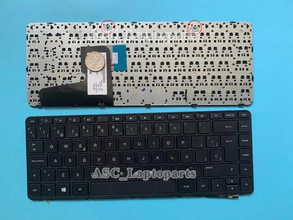 TECLADO PARA PORTATIL HP 15 G537ur K6C79EA EN ESPAÑOL BLANCO CON MARCO T498 - Foto 5