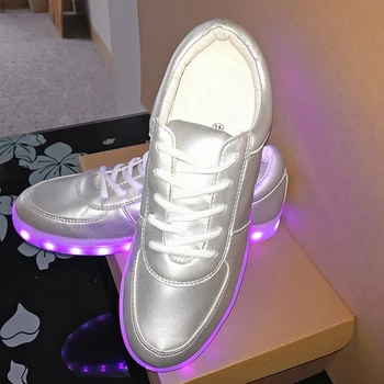 

Couple Fluorescent Sports Tennis Sneakers Flat Shoes