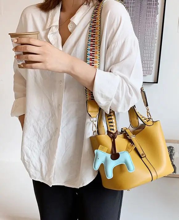 yellow Модные женские сумки 2 шт./компл. композитные сумки женские сумки на плечо женские сумки большой емкости Женские сумки через плечо - Цвет: yellow