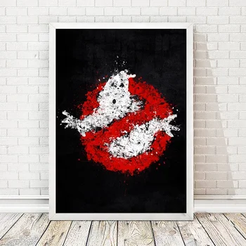 

Vintage Movie Ghostbusters Black White Art Canvas Poster Home Wall Decor (No Frame)
