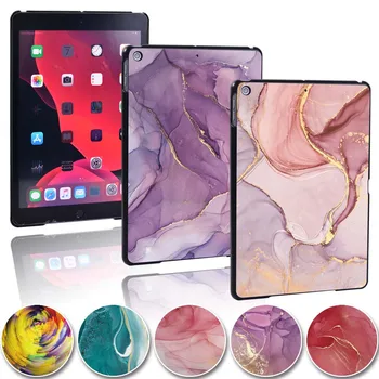 

Watercolor Tablet Cover Case for Apple IPad 8 2020 10.2 Inch Ultra-thin Hard Shell Plastic Shockproof Tablet Case + Free Stylus