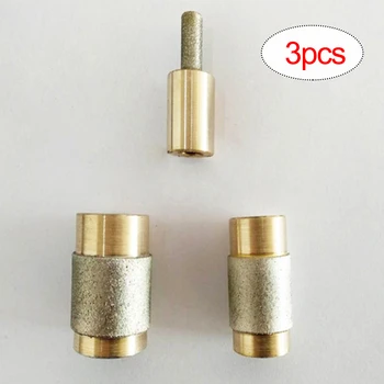 

3pcs Grinding Bits Set 1/4 3/4 1 Inch Stained Glass Grinder Head for Grinding Machine