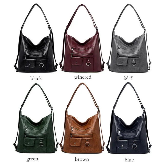 2020 NEW hot Women Leather Handbags Women Messenger Bags Designer Crossbody Bag Women Bolsa Top-handle Bags Tote Shoulder Bags 4