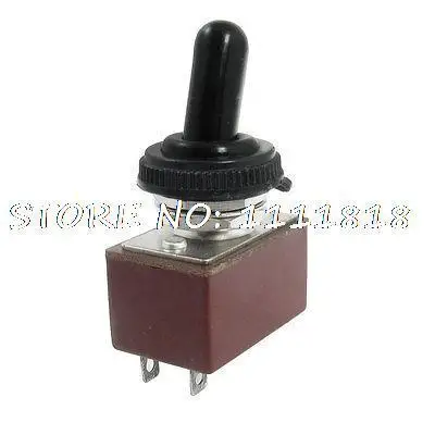 

3A/250VAC on-off 2 Way 2 Pins SPST Latching Toggle Switch w Waterproof Boot
