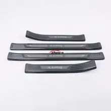 *#Best Price car styling sticker For Skoda Kamiq 2018-2019 Auto Accessories Stainless Steel Door Sill Trim Scuff Plate Guard Protector Cover *#Best Price car styling sticker For Skoda Kamiq 2018-2019 Auto Accessories Stainless Steel Door Sill Trim Scuff Plate Guard Protector Cover