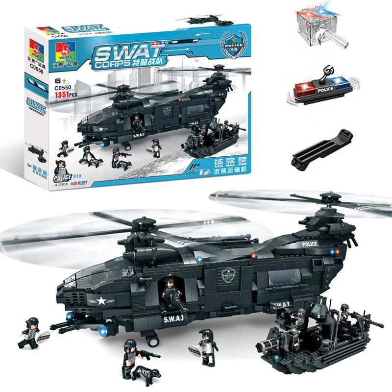 

Boy Toy Lego Military Aircraft Car Building Assembly Children Gifts