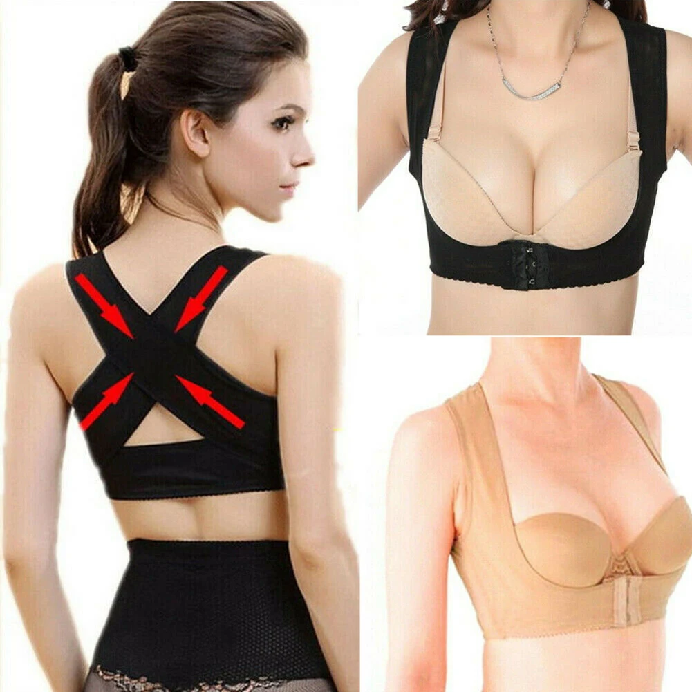 Chest Orthosis Breast Care Gather Adjustable Underwear Body Sculpting Humpback Correction Tape Bra Corset Back Corrector Shapers | Женская